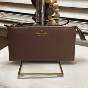 Kate Spade Mauve Leather Wristlet
